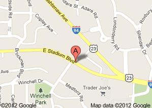 Map of 2311 E. Stadium Blvd., Ste. 212-2, Ann Arbor, MI  48104